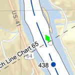 US Army Corps of Engineers Tennessee River Chart 64 - Mullins Cove digital map