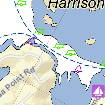 US Army Corps of Engineers Tennessee River Chart 69 - Harrison Bay digital map