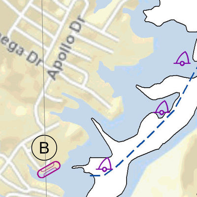 US Army Corps of Engineers Tennessee River Chart 78 - Half Moon Cutoff digital map