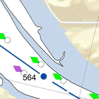 US Army Corps of Engineers Tennessee River Chart 80 - Caney Creek, Clinch River & Kingston, TN digital map