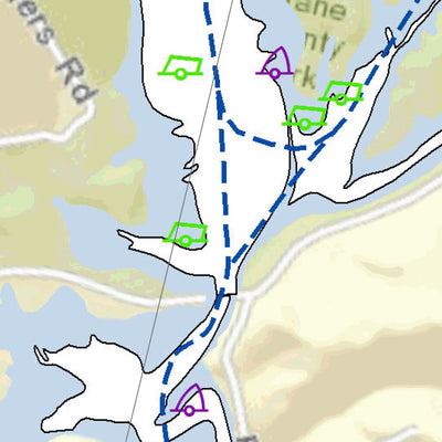 US Army Corps of Engineers Tennessee River Chart 80 - Caney Creek, Clinch River & Kingston, TN digital map