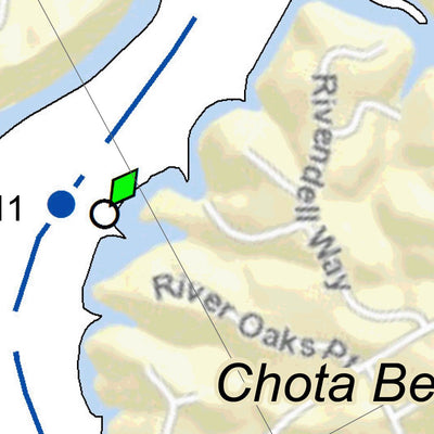 US Army Corps of Engineers Tennessee River Chart 85 - Callager Creek & Concord, TN digital map