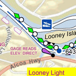 US Army Corps of Engineers Tennessee River Chart 87 - Looney Island digital map