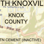 US Army Corps of Engineers Tennessee River Chart 88 - Knoxville, TN, Dickson Island & head of Tennessee River digital map