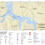 US Army Corps of Engineers Tennessee River Chart 90 - Blood River digital map