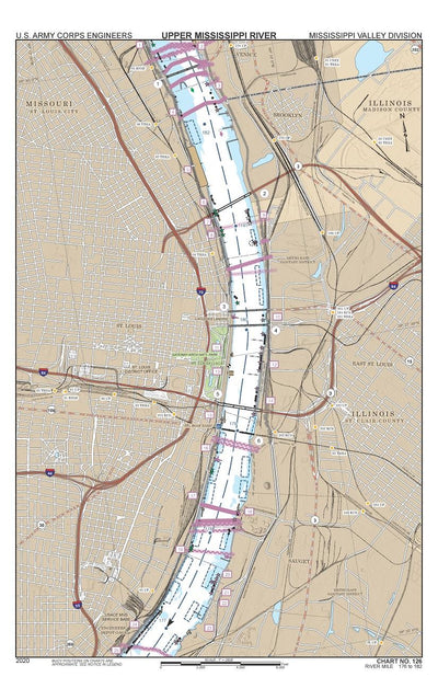 US Army Corps of Engineers Upper Mississippi River Navigation Charts bundle