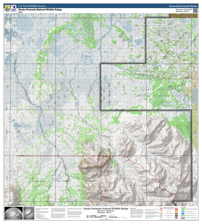 Alaska Peninsula NWR (AKP-06 - #6 of 35) Map by U.S. Fish & Wildlife ...