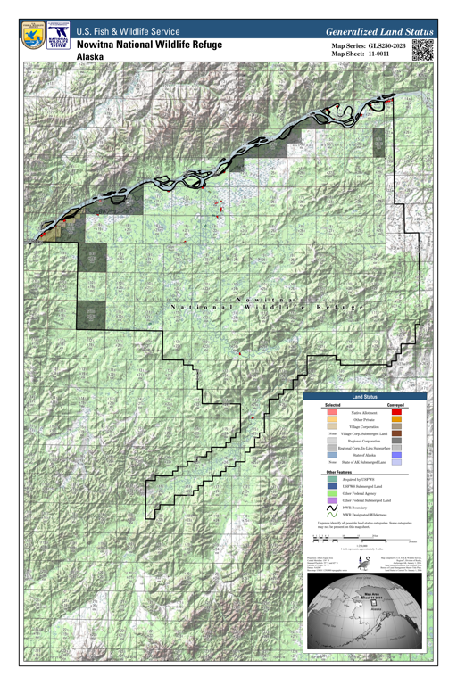 Nwr Map Nowitna NWR - 1:250,000 (NOW-11-0011) Map by U.S. Fish & Wildlife ...