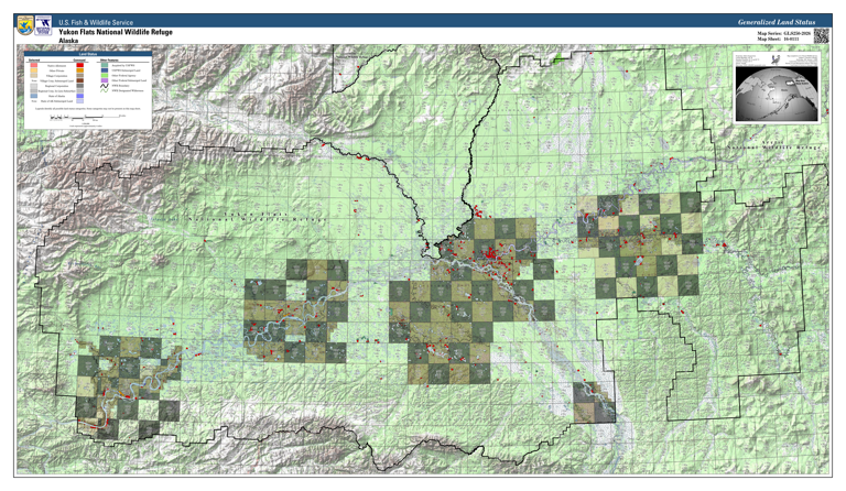 Nwr Map Yukon Flats NWR - 1:250,000 (YKF-16-0111) Map by U.S. Fish & Wildlife ...