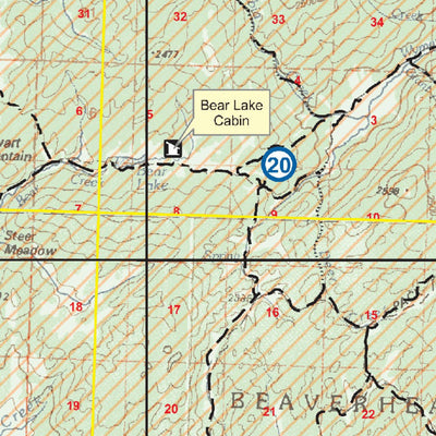 US Forest Service R1 Beaverhead-Deerlodge NF OSVUM Central Pioneer Snowmobile Map digital map