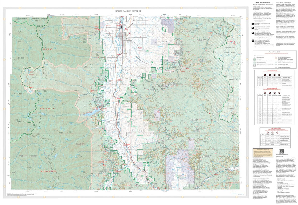 Bitterroot NF - Darby Ranger District Limited Revision 2024 Map by US ...