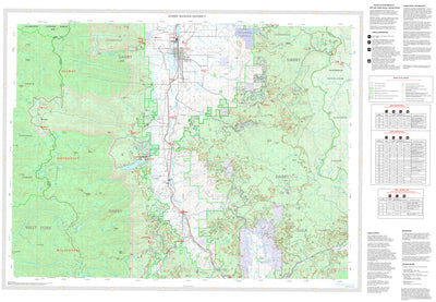 US Forest Service R1 Bitterroot NF Visitor Map Darby RD 2015 digital map