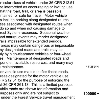 Custer Gallatin NF - North Beartooth Front- MVUM 2025 Preview 3