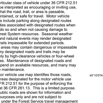 Custer Gallatin NF - Pryor Mountains MVUM 2025 Preview 3