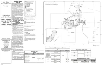 Custer Gallatin NF - Sioux Ranger District - Chalk Buttes Ekalaka Hills MVUM 2025 Preview 1