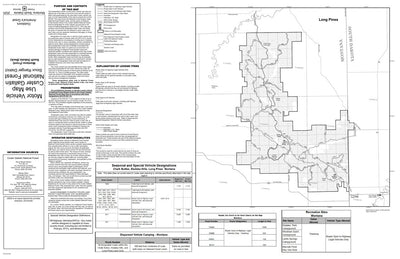 Custer Gallatin NF - Sioux Ranger District - Long Pines MVUM 2025 Preview 1