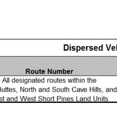 Custer Gallatin NF - Sioux Ranger District - Slim Buttes MVUM 2025 Preview 3