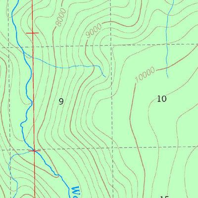 US Forest Service R1 Gallatin NF Visitor Map Central East 2013 digital map