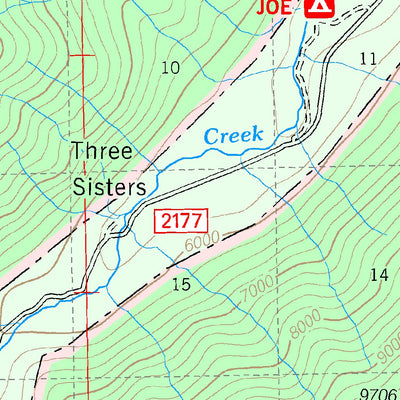 US Forest Service R1 Gallatin NF Visitor Map Central East 2013 digital map