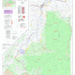 US Forest Service R1 Gallatin NF Visitor Map Central West 2013 digital map