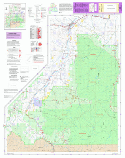 US Forest Service R1 Gallatin NF Visitor Map Central West 2013 digital map