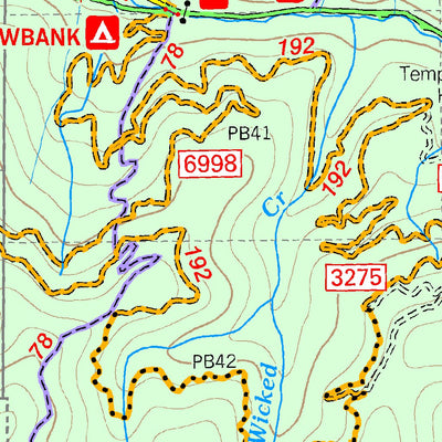 US Forest Service R1 Gallatin NF Visitor Map Central West 2013 digital map