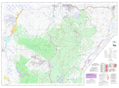 US Forest Service R1 Gallatin NF Visitor Map West North 2013 digital map