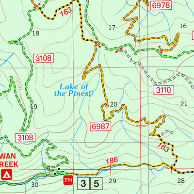 US Forest Service R1 Gallatin NF Visitor Map West North 2013 digital map