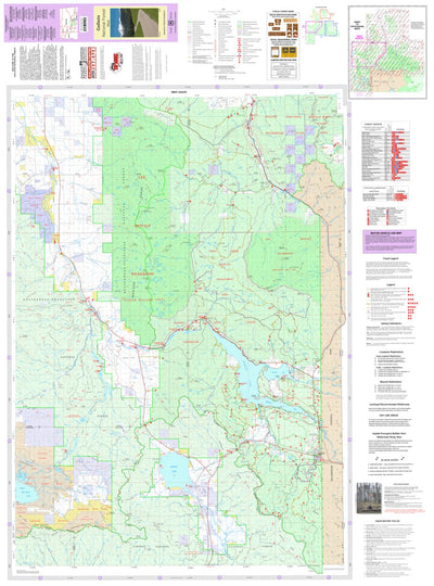 US Forest Service R1 Gallatin NF Visitor Map West South 2013 digital map