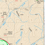 US Forest Service R1 Gallatin NF Visitor Map West South 2013 digital map