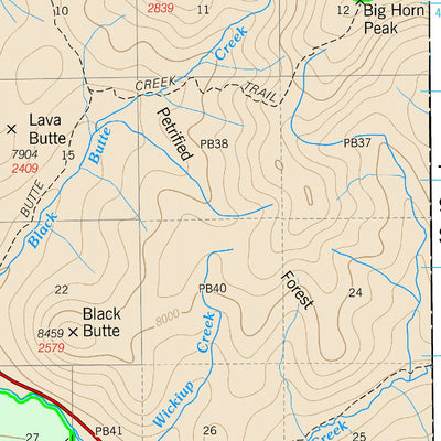 US Forest Service R1 Gallatin NF Visitor Map West South 2013 digital map