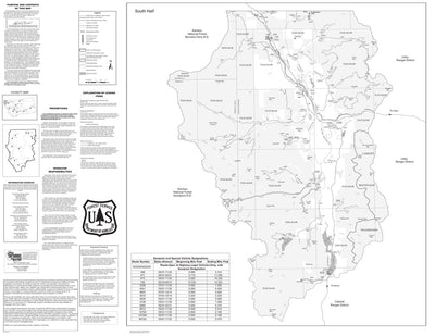 Kootenai NF - Three Rivers Ranger District South MVUM 2019 Preview 1