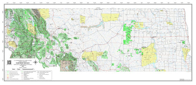 US Forest Service R1 U.S. Forest Service Northern Region Regional Map digital map