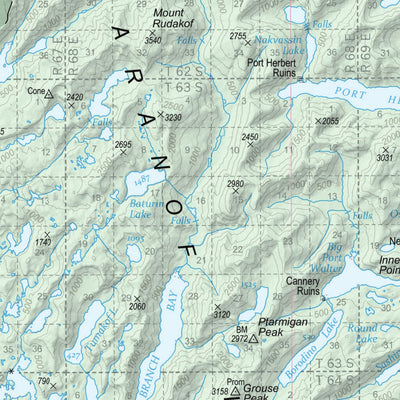 US Forest Service R10 Baranof Island Map Bundle bundle