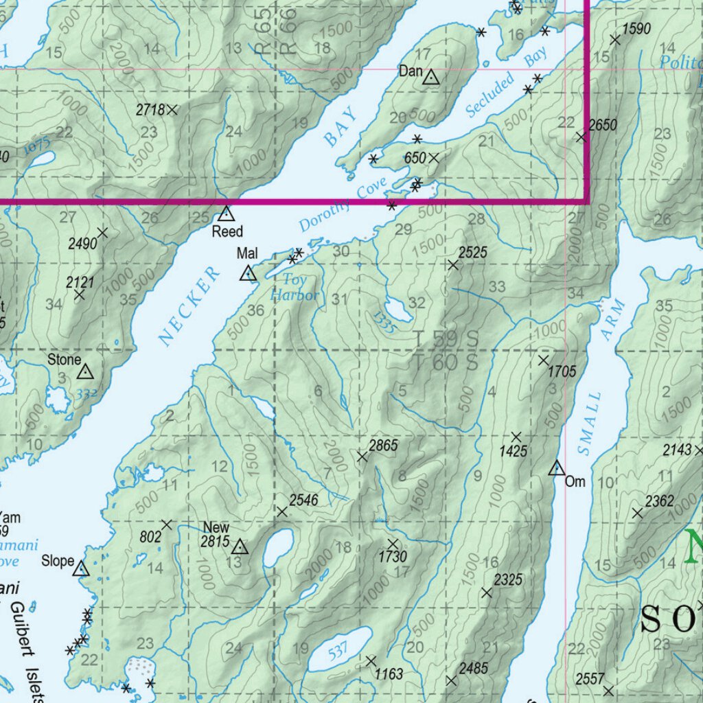 Baranof Island Sitka Ranger District Map by US Forest Service R10 ...