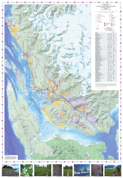 US Forest Service R10 Juneau Area Trails Guide Main Map digital map