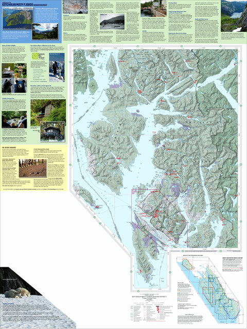 US Forest Service R10 Ketchikan Misty Fjords Ranger District (map back) digital map