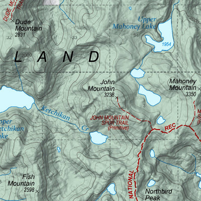 US Forest Service R10 Ketchikan Misty Fjords Ranger District (map inset) digital map