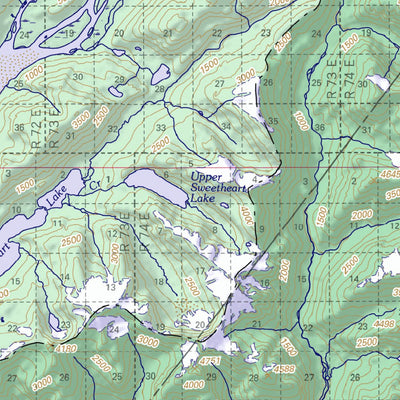 US Forest Service R10 Tracy Arm Fords Terror Wilderness And Chuck River Wilderness (side 1) digital map