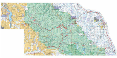 US Forest Service R2 Rocky Mountain Region ADMIN ONLY - Bighorn NF - North Half - 2023 digital map