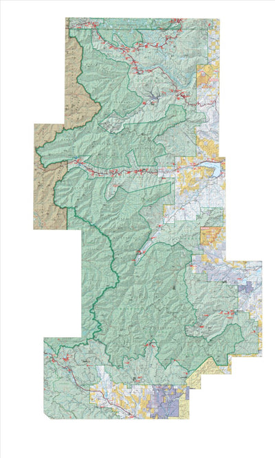 US Forest Service R2 Rocky Mountain Region ADMIN ONLY - Shoshone NF - North Half - Mosaic - 2024 digital map