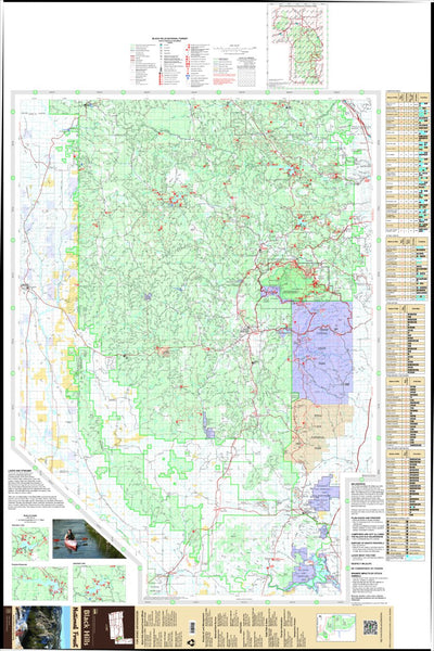 US Forest Service R2 Rocky Mountain Region Black Hills National Forest Visitor Map (South Half) digital map