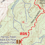 US Forest Service R2 Rocky Mountain Region Black Hills NF - Black Elk Wilderness & Norbeck Wildlife Preserve Trail System - Topo digital map