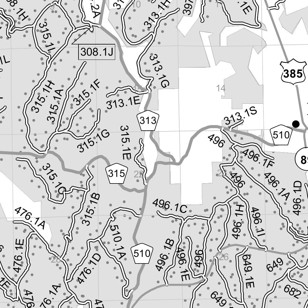 Black Hills NF - Hell Canyon Ranger District - MVUM Map by US Forest ...