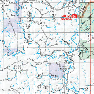 US Forest Service R2 Rocky Mountain Region Comanche National Grassland Visitor Map (East Half) digital map