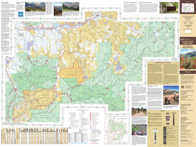 US Forest Service R2 Rocky Mountain Region Gunnison Basin Public Lands Visitor Map (South Half) digital map