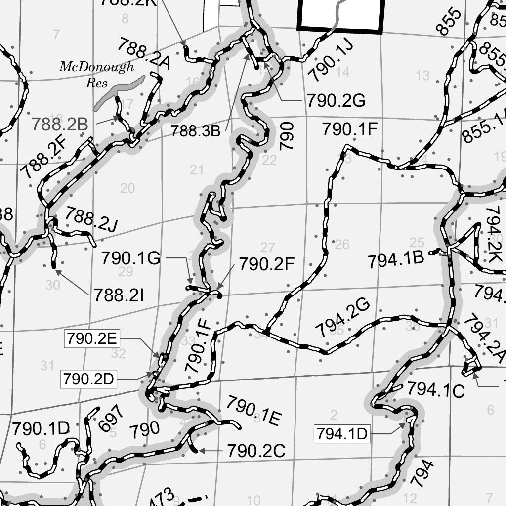Gunnison NF - Gunnison Ranger District (South Half) MVUM Map by US ...