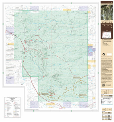 US Forest Service R2 Rocky Mountain Region Medicine Bow National Forest Visitor Map - Pole Mountain Unit digital map