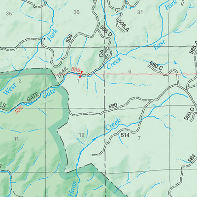 US Forest Service R2 Rocky Mountain Region Medicine Bow National Forest Visitor Map - Snowy Range (South Half) digital map