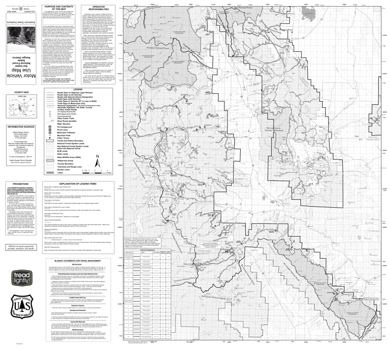 San Isabel NF - Salida Ranger District - MVUM Map by US Forest Service ...